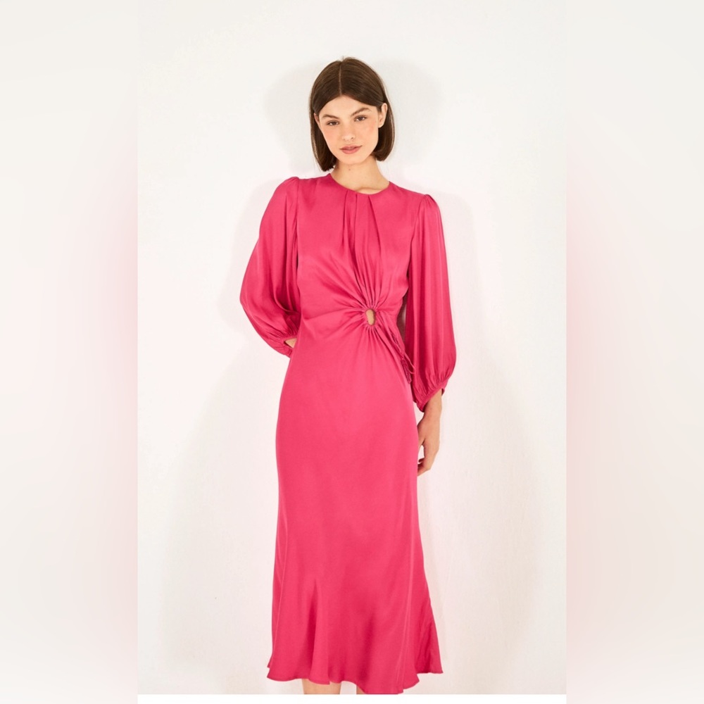 Farm Rio Front Circle Cutout Dress